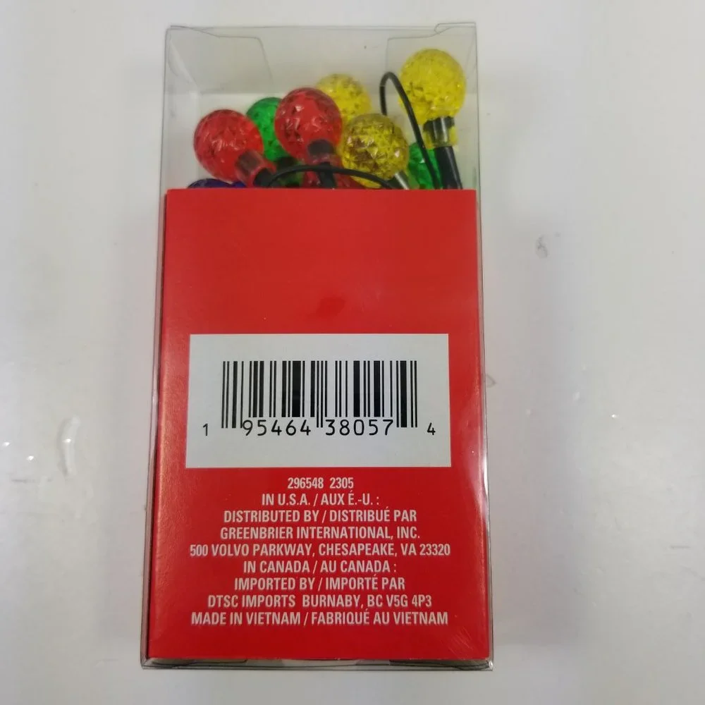 Ball Christmas Led string of lights need AA Batteries